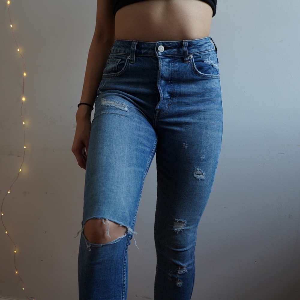 VINTAGE RIPPED JEANS - Picture 3 of 5